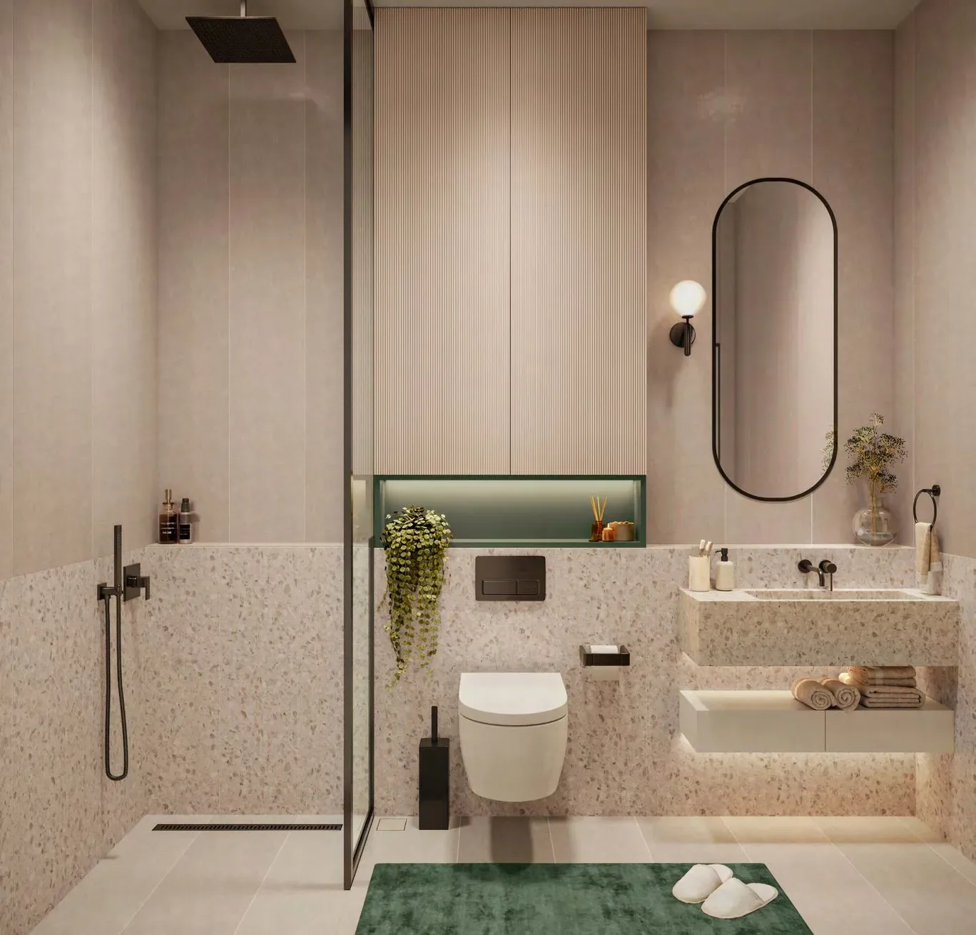 Interior render at Alder in Park Five.