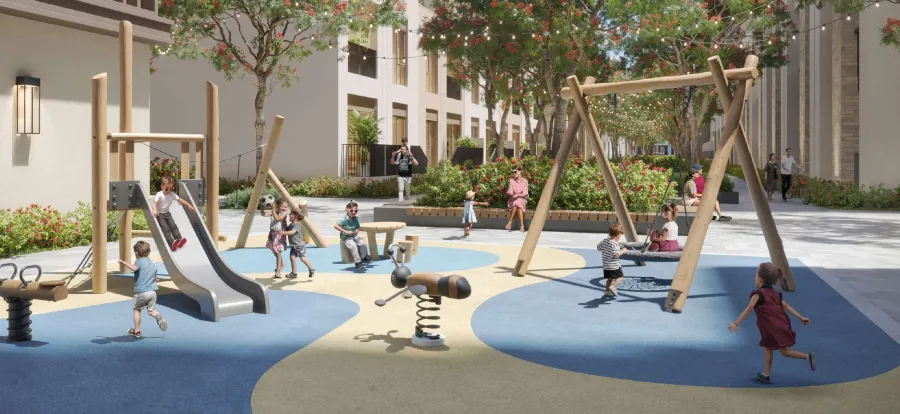 Kid’s Play Areas at Evelyn on the Park.