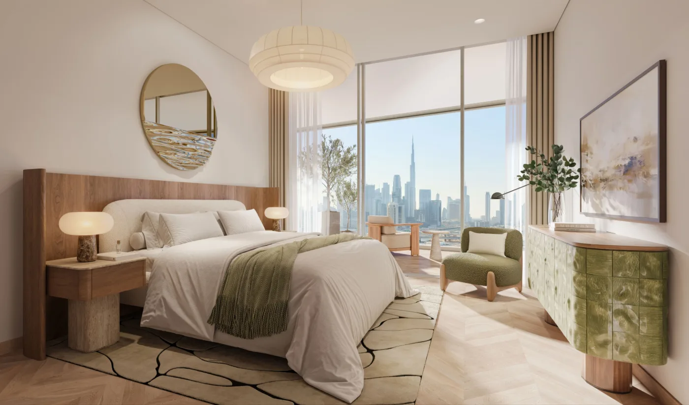 Interior render at Artistry Two Residences.