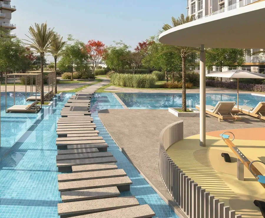 Outdoor Spaces & Walking Trails at South Square Tower S1.