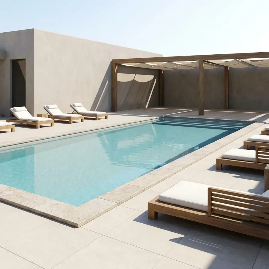 Sun Lounger Deck at Sea Cliff by Imtiaz.