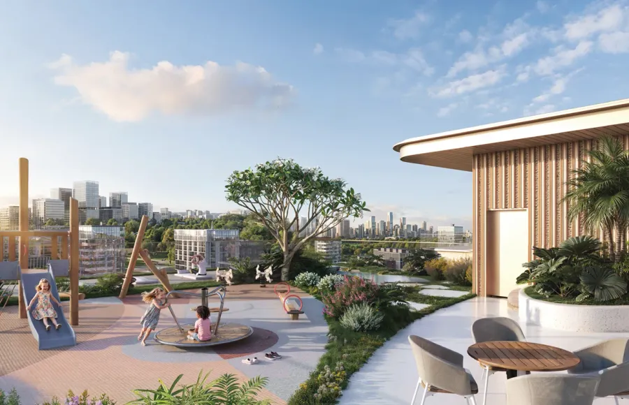 Rooftop Kids Play & Meditation Area at 113 Residences by Iman.