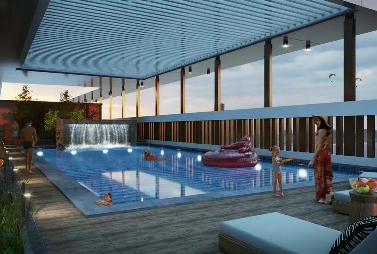 Large Kids Swimming Pool at Perla 1 at the Bay.