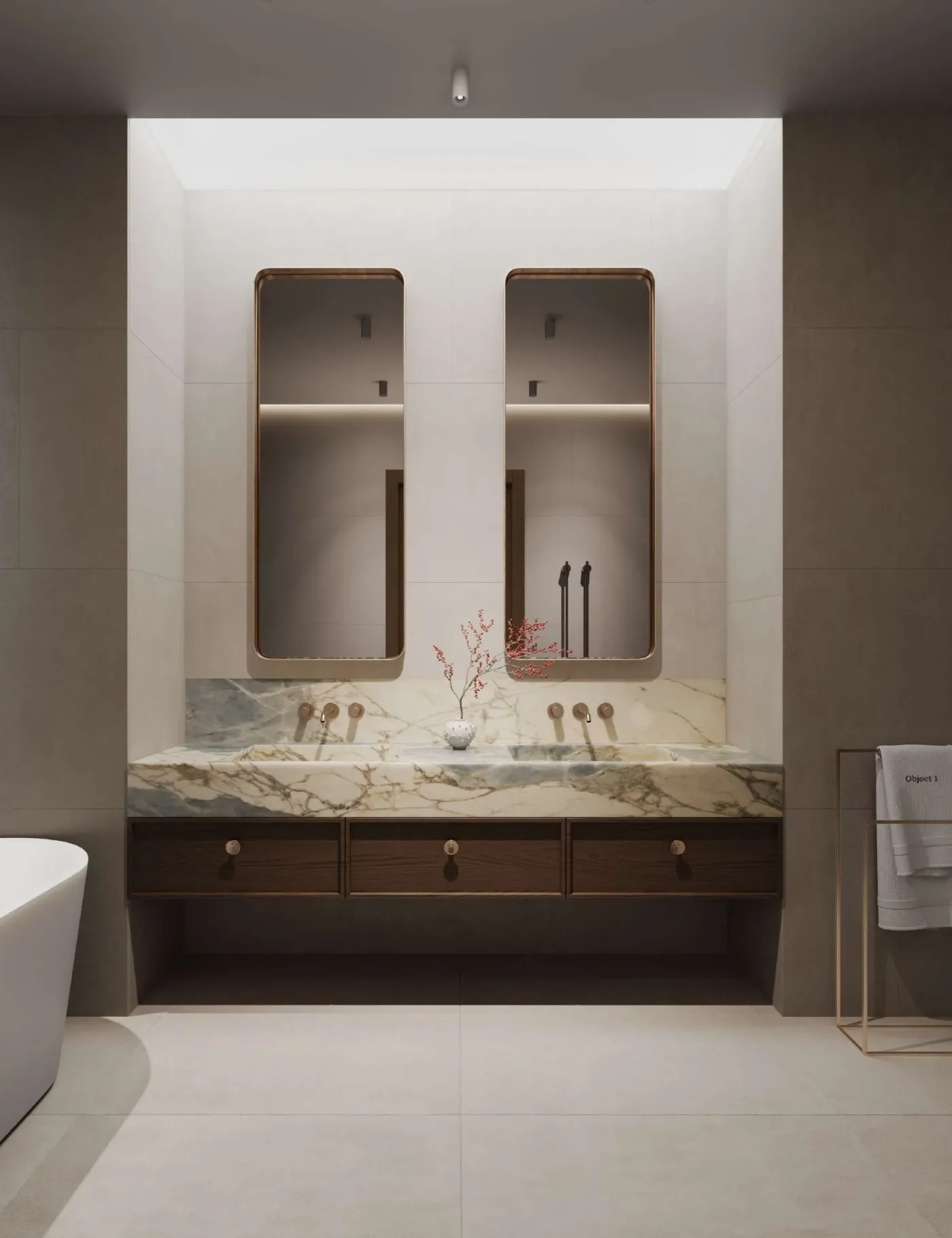 Interior render at FLU1D ONE.