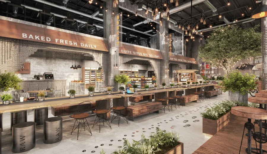 F&B Spaces at Raw District Phase 2.
