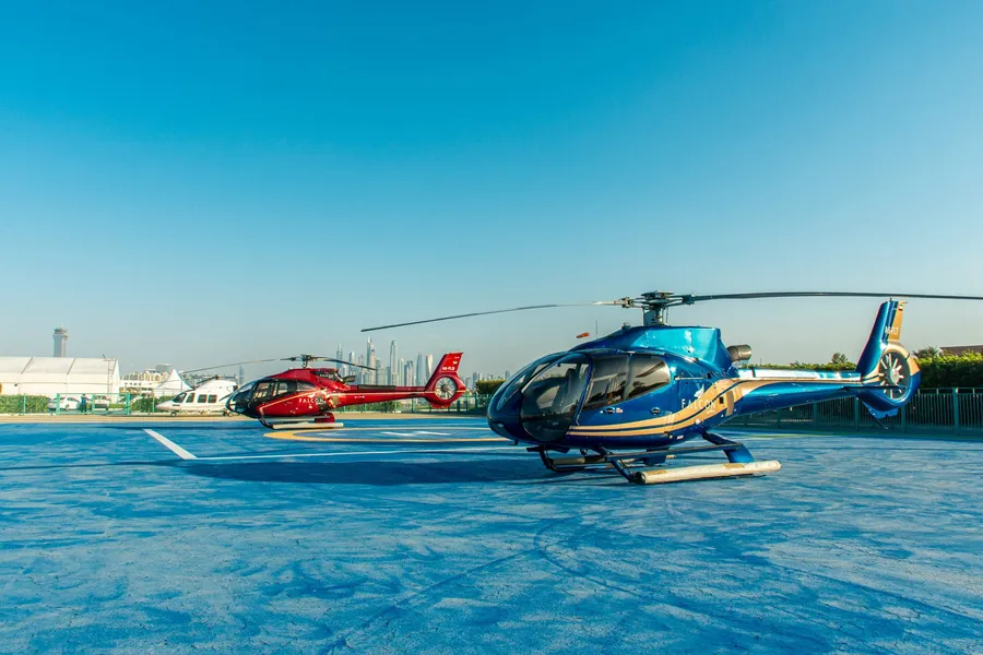 Private And Secured Helipad at Keturah Ritz Carlton.