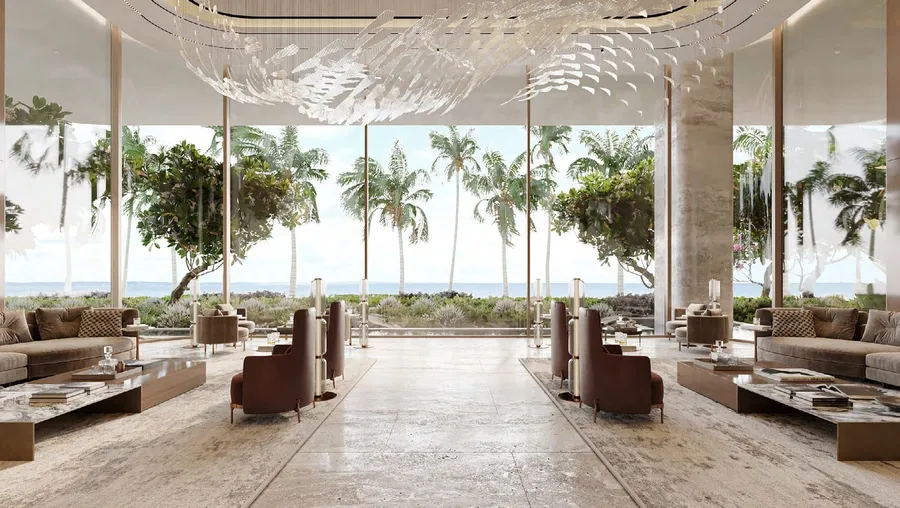 Sunset Lounge at Orla Infinity Dorchester Collection.