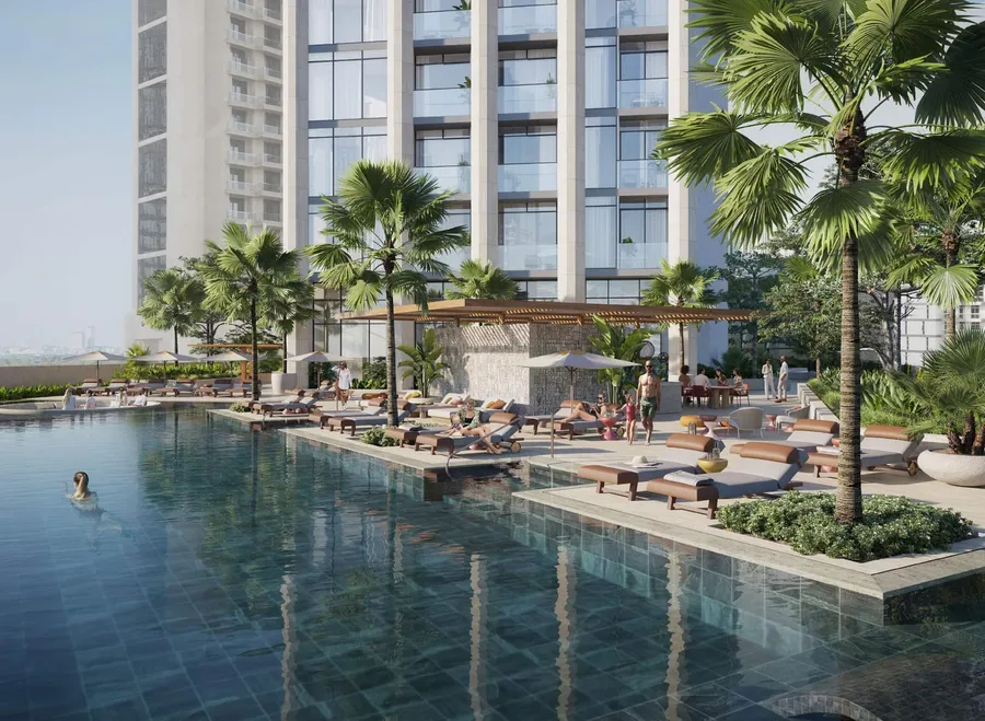 Podium Level Swimming Pool at Rixos Residences.