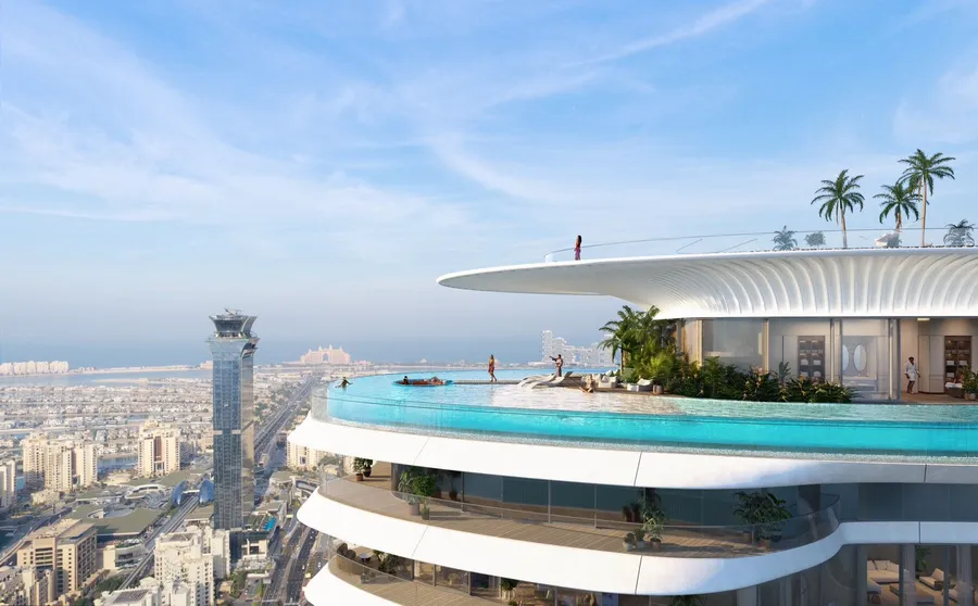 Private Swimming Pools For Sky Terrace Apartments at Como Residences.