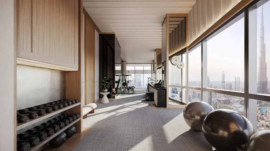 Fitness & Yoga Studio at Baccarat Residences.