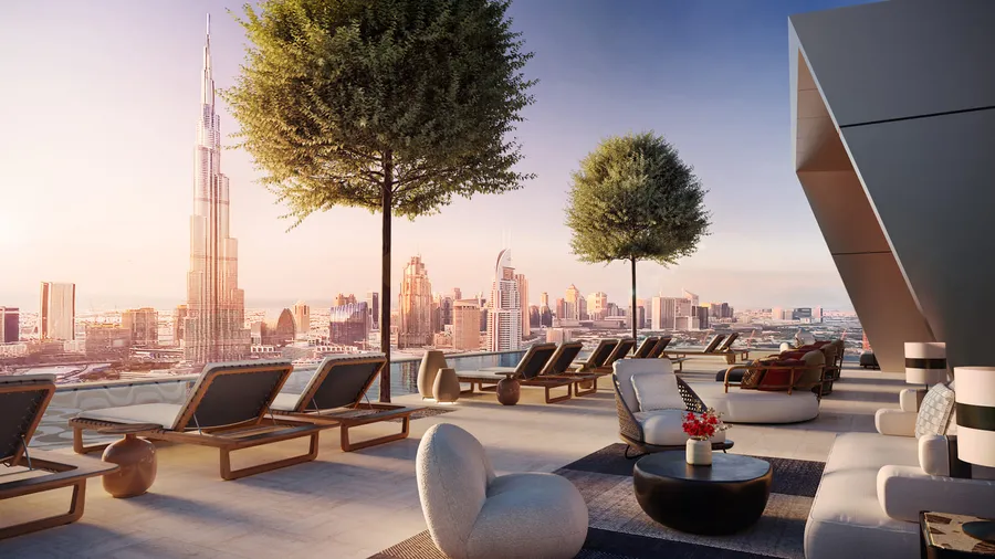 Infnity Pool at Baccarat Residences.