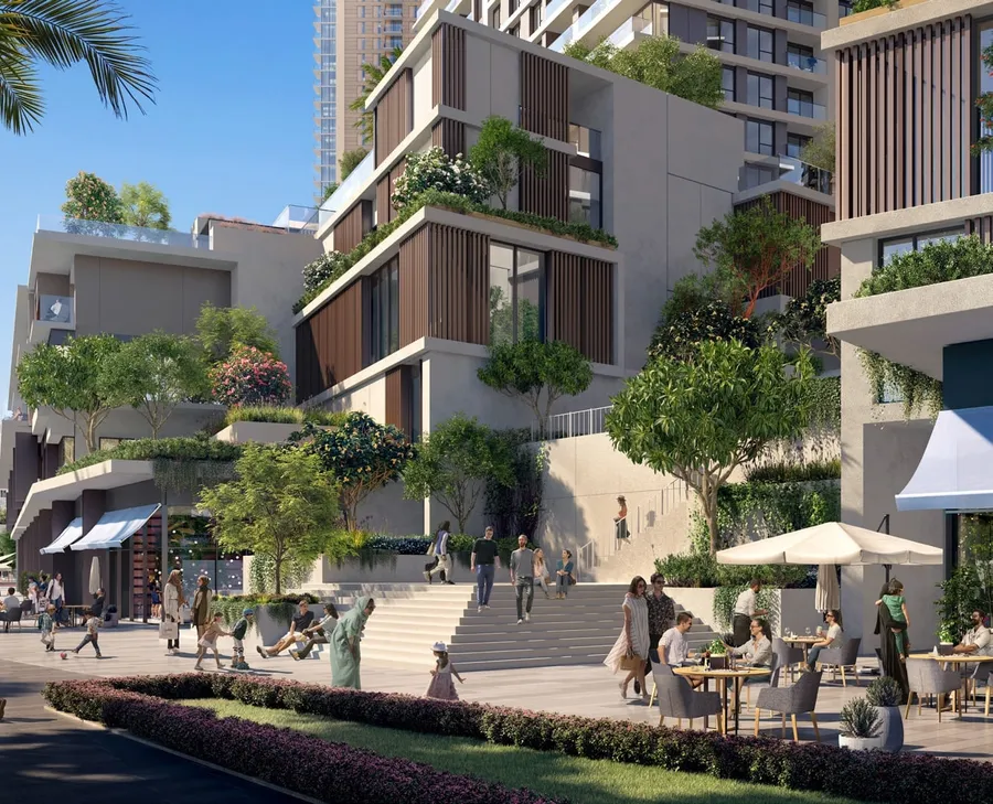 Integrated Landscaped Lawn Areas at Creek Waters.