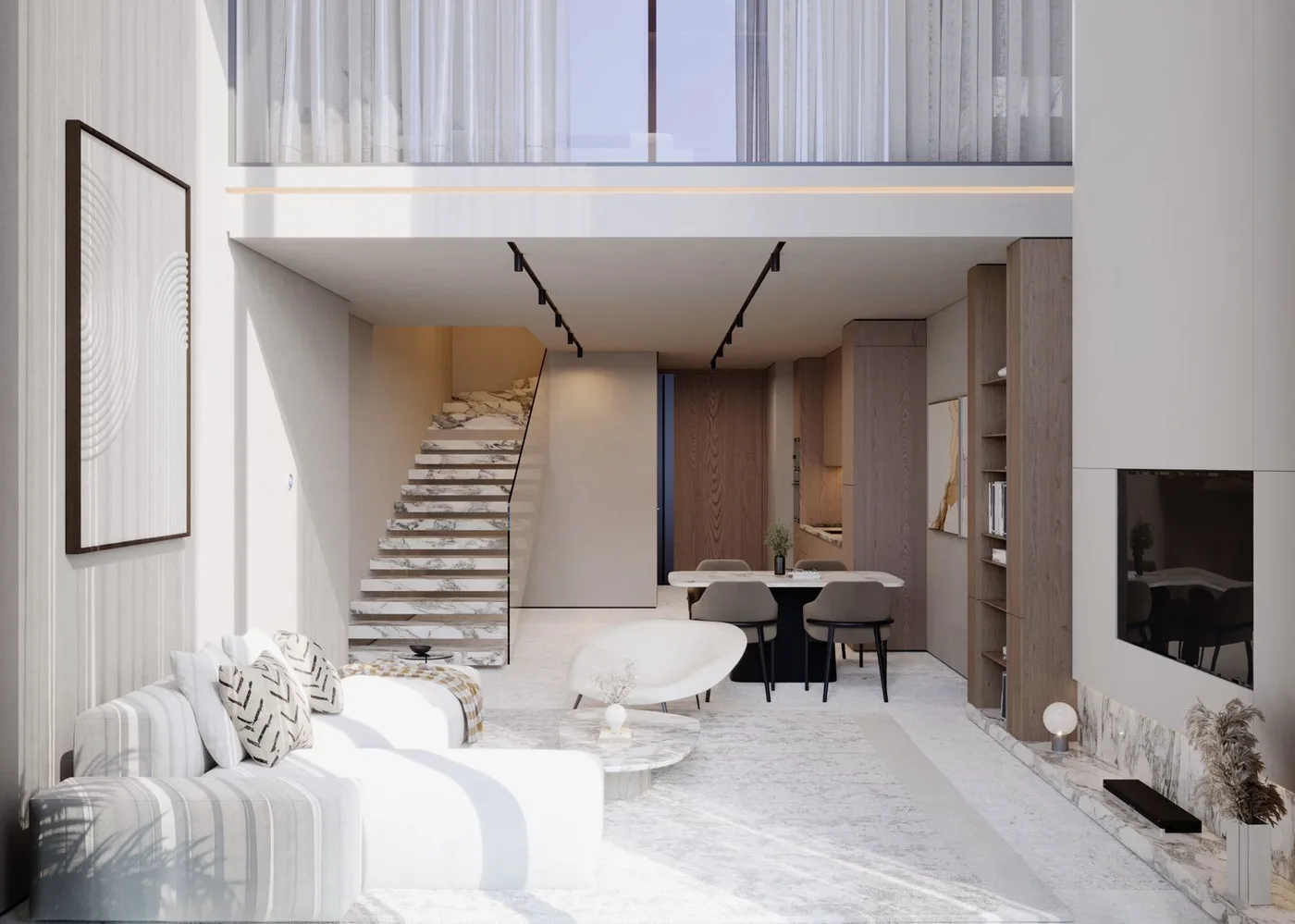 Interior render at Autograph S Series Residence.