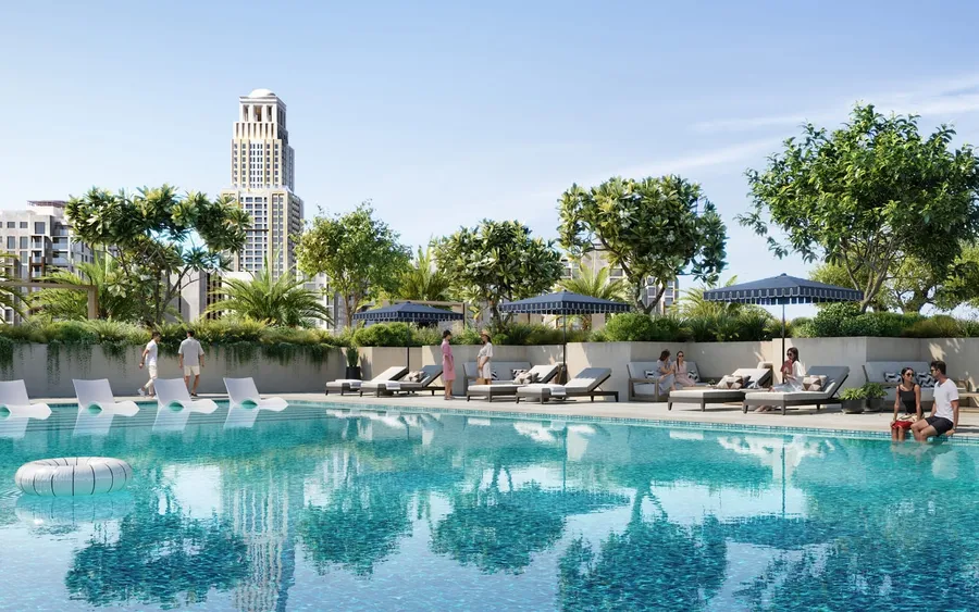 Pool Area at Oria.