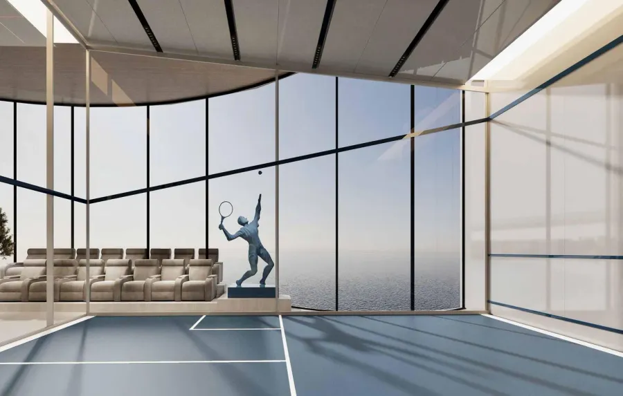 Squash Court at Pearl House IV.