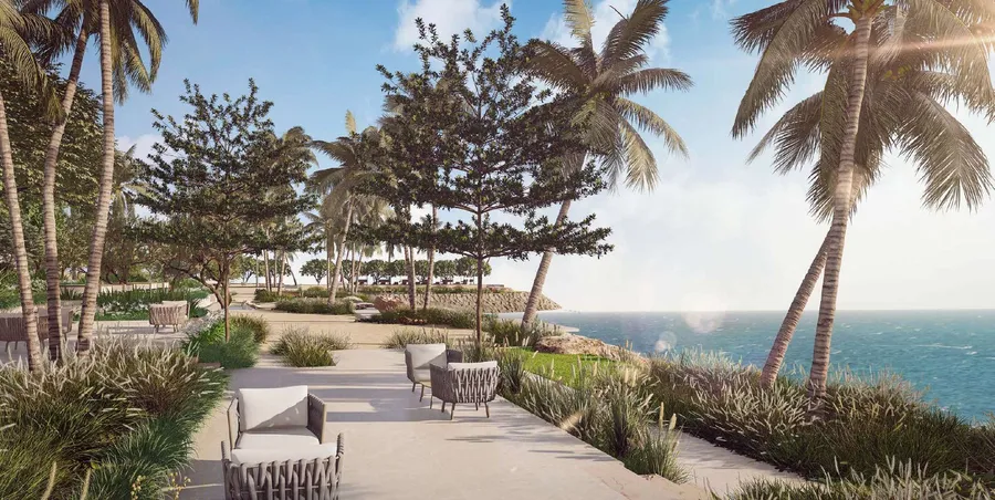 Immaculate Mediterranean Gardens at Bulgari Lighthouse.