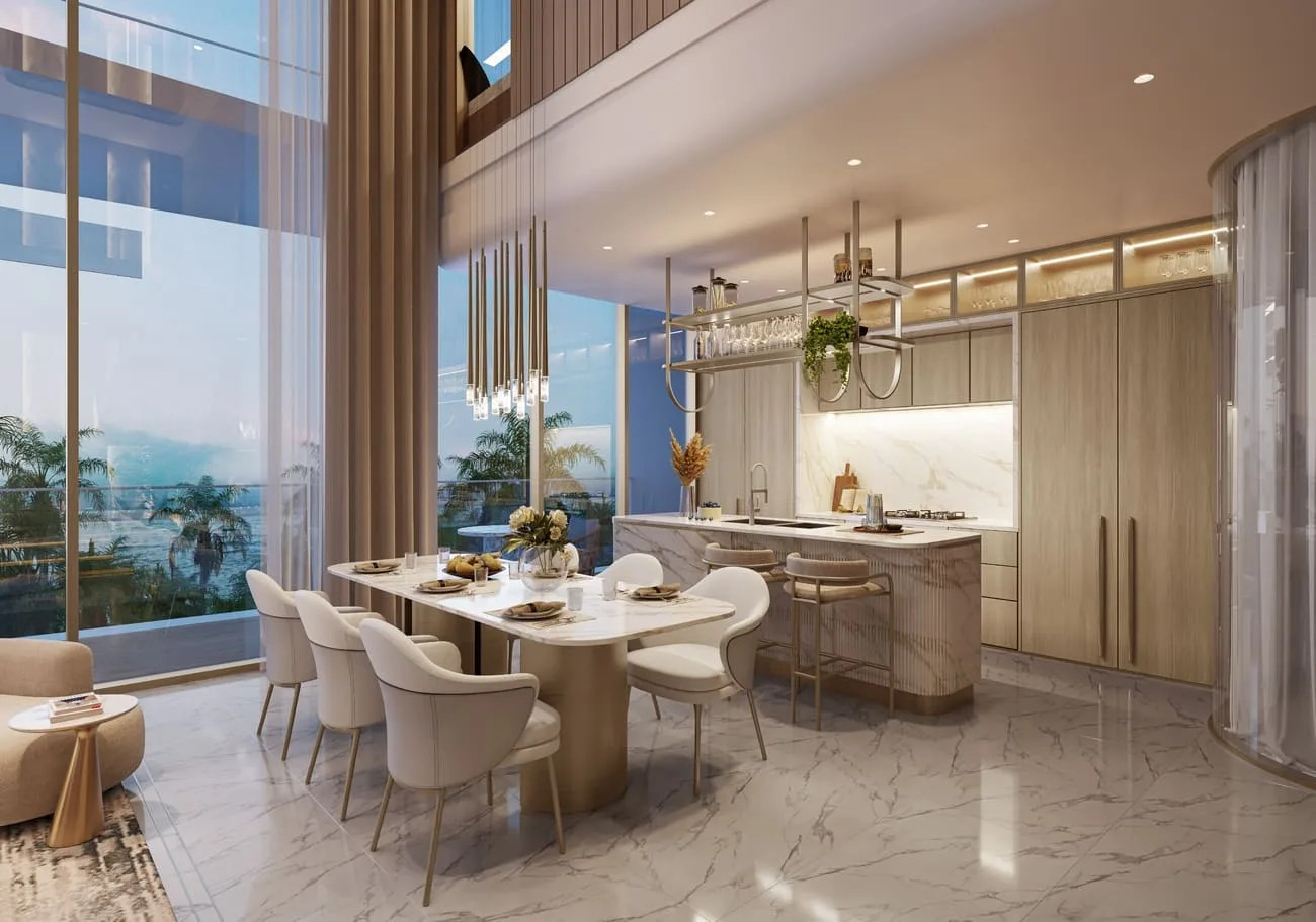 Interior render at Beach Walk 4.