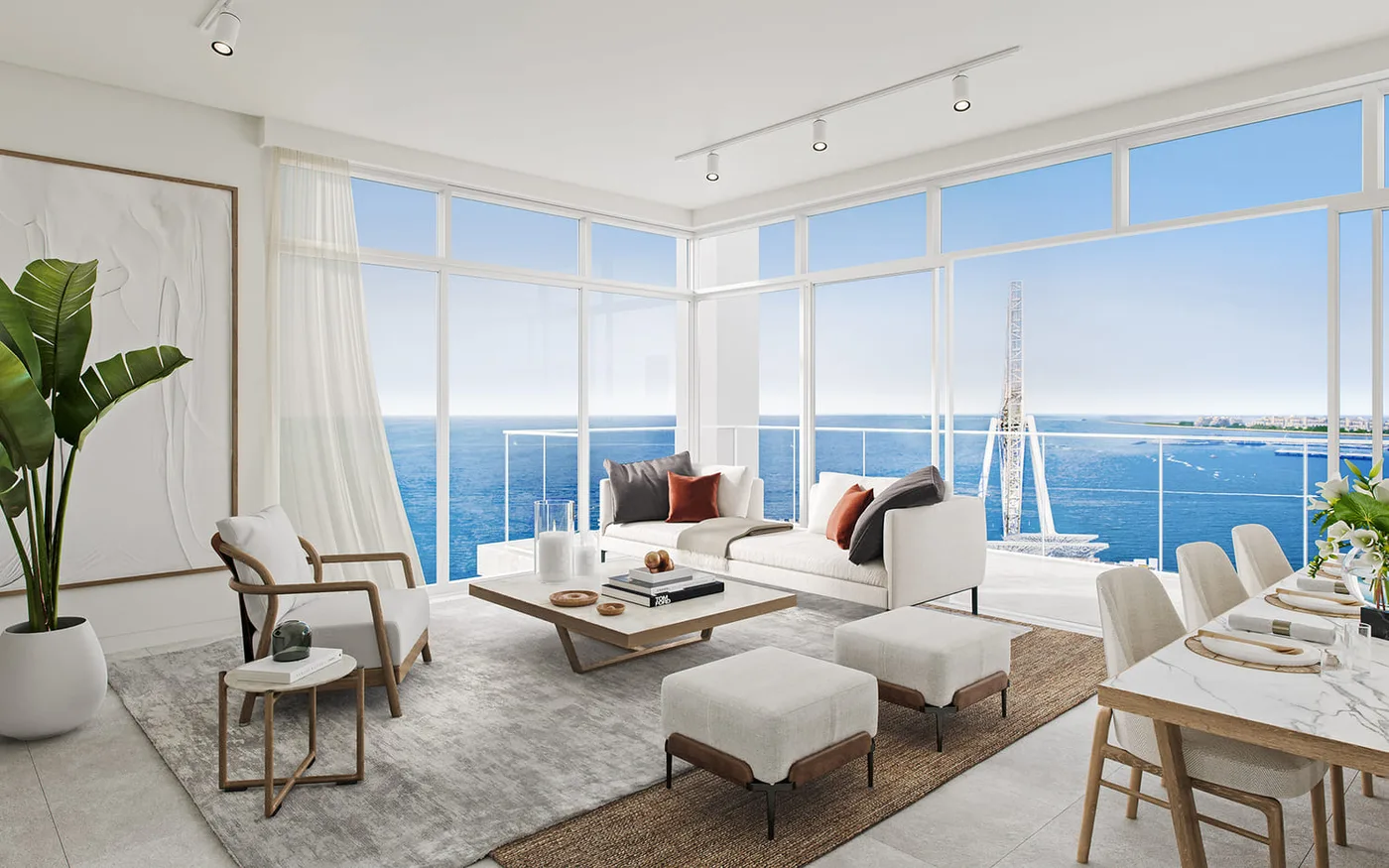 Interior render at Bluewaters Bay.