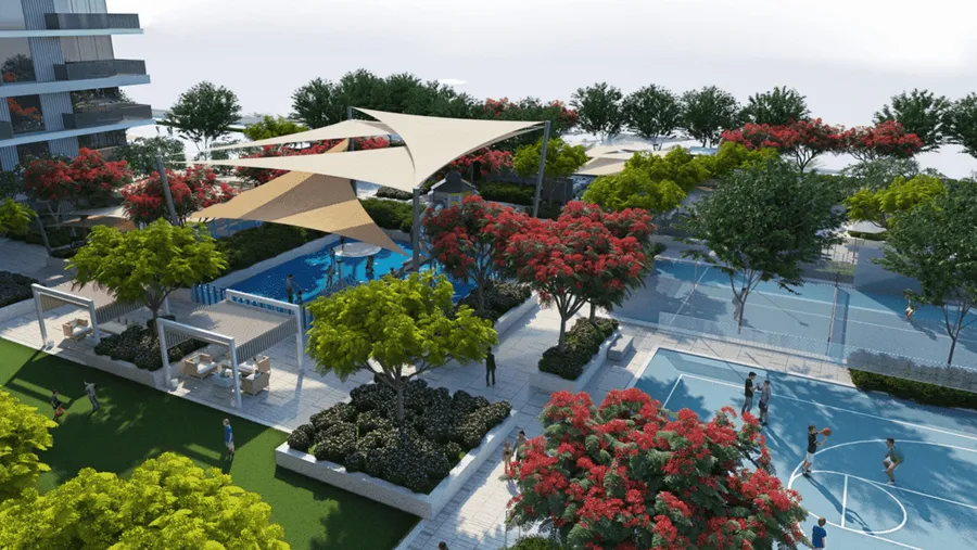 Sports Area at Palace Residences Dubai Hills Estate.