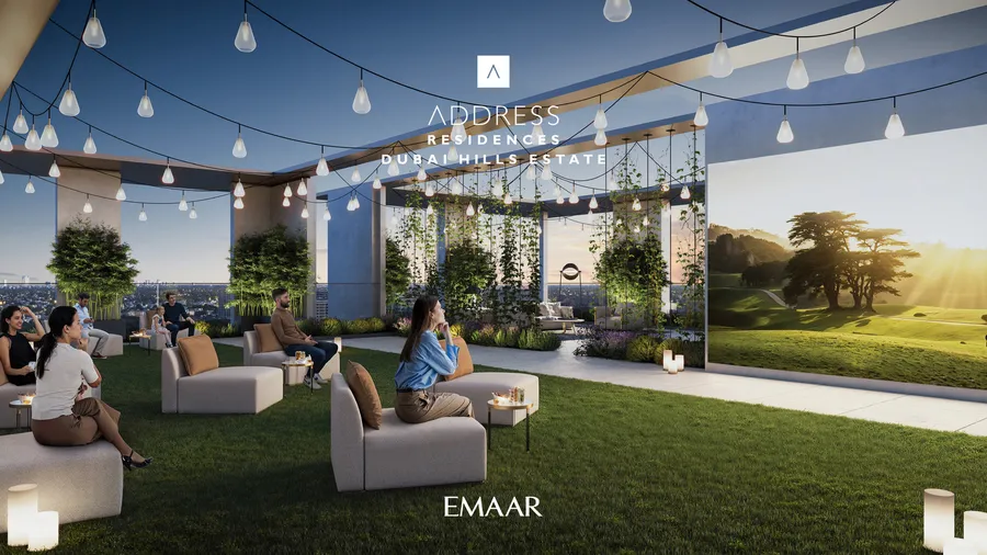 Outdoor Cinema at Address Residences Dubai Hills Estate.