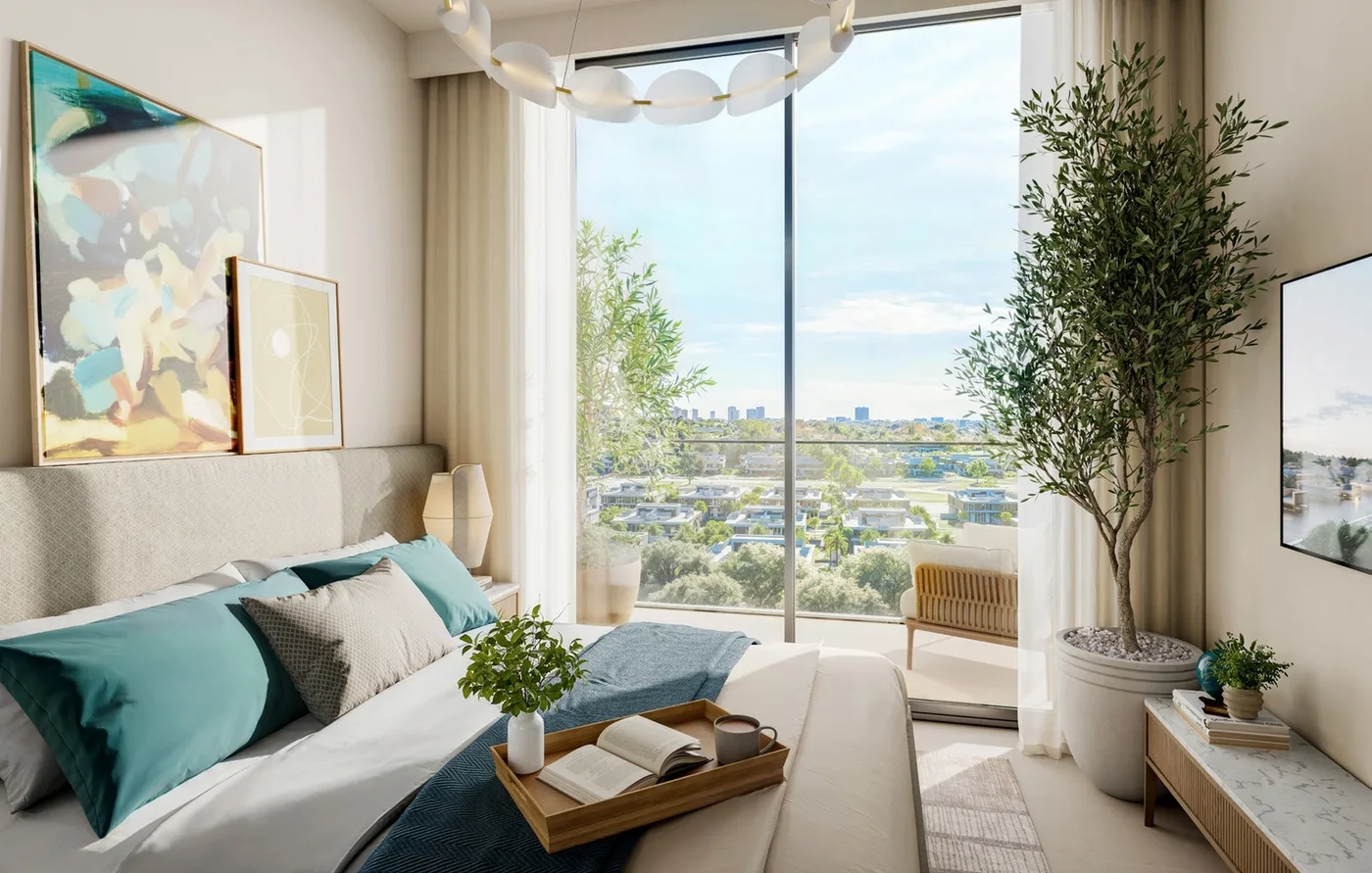 Interior render at Vida Residences Club Point.