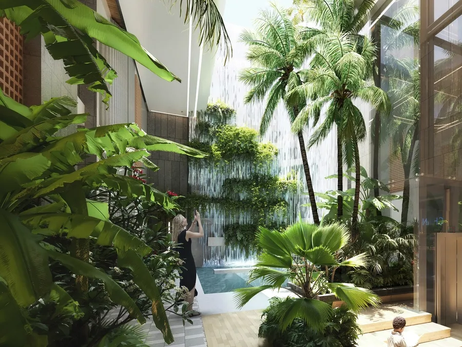 Landscaped Gardens at Cotier House.