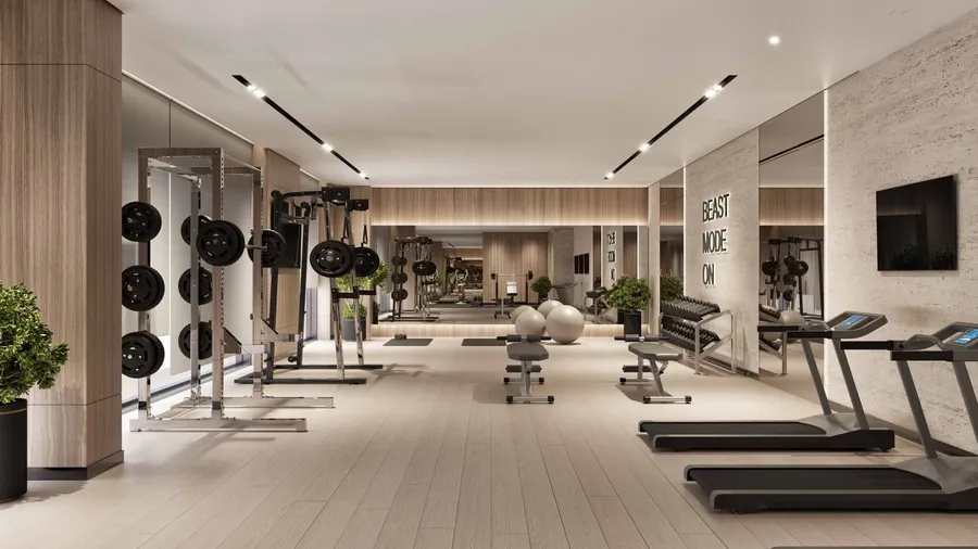 Fully Equiped Indoor Gym at Samana California.