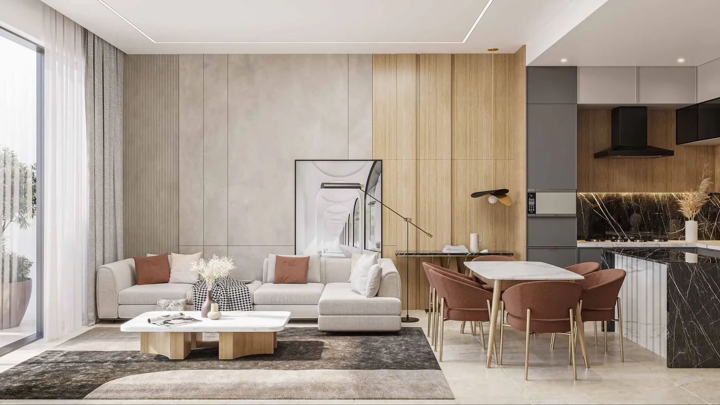Interior render at Samana California.