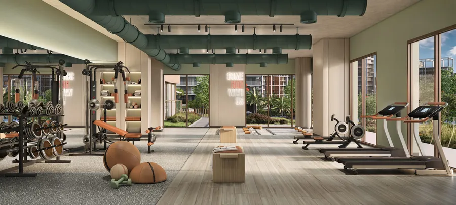 Outdoor Gym And Fitness Station at Thyme Central Park.