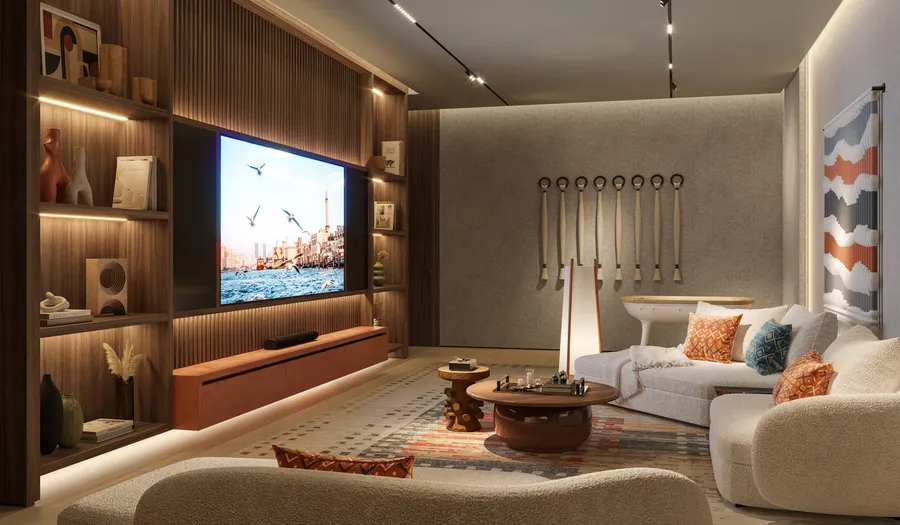 Cinema & Games Room at Bay Grove Residences Phase 4.