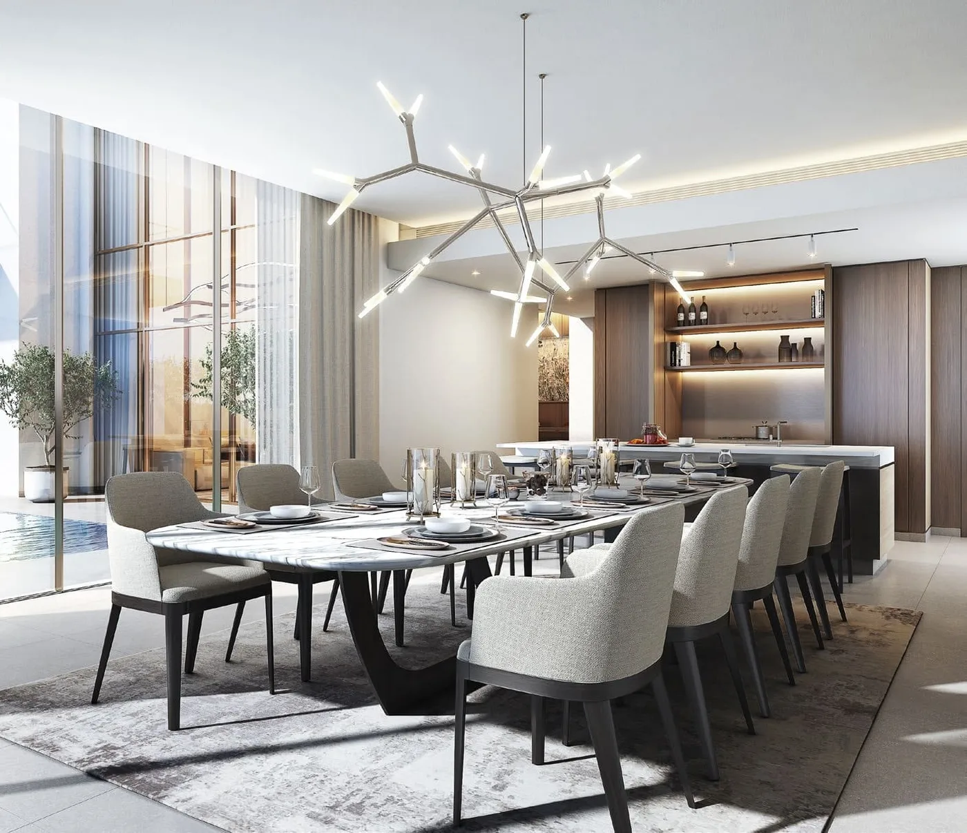 Interior render at Sobha Estates.