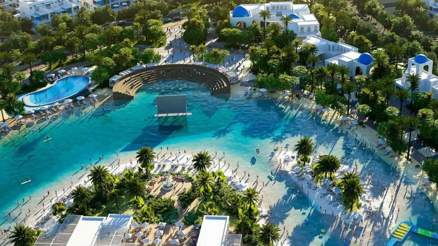 Recreation Area at Damac Lagoons Monte Carlo.