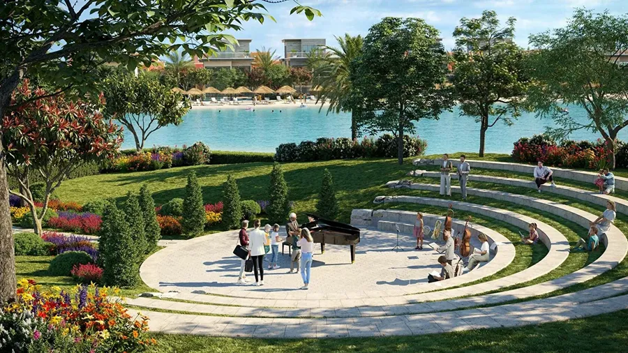 Floating Ampitheatre at Damac Lagoons Monte Carlo.