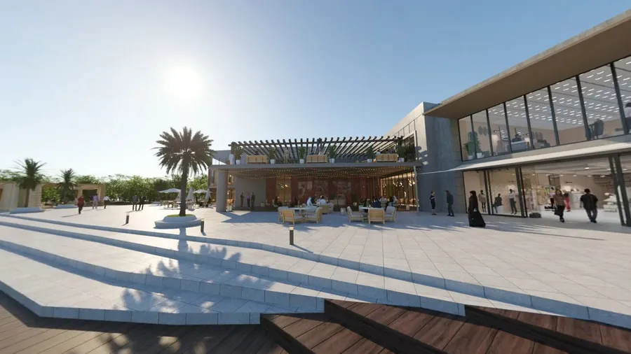 Boutique Retail Area at Damac Lagoons Monte Carlo.