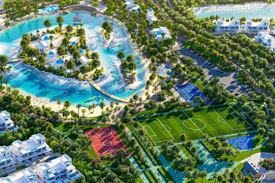 Sports Courts at Damac Lagoons Monte Carlo.