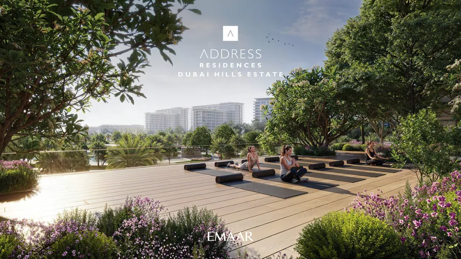 Yoga at Address Residences Dubai Hills Estate.