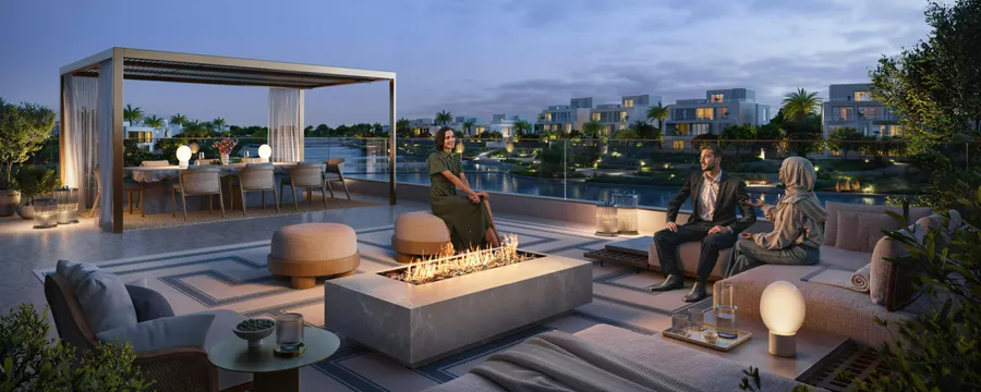 Rooftop Terraces at The Oasis Address.