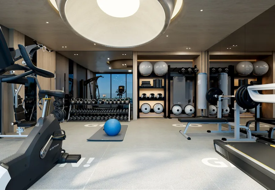 Gym at Natuzzi Harmony.