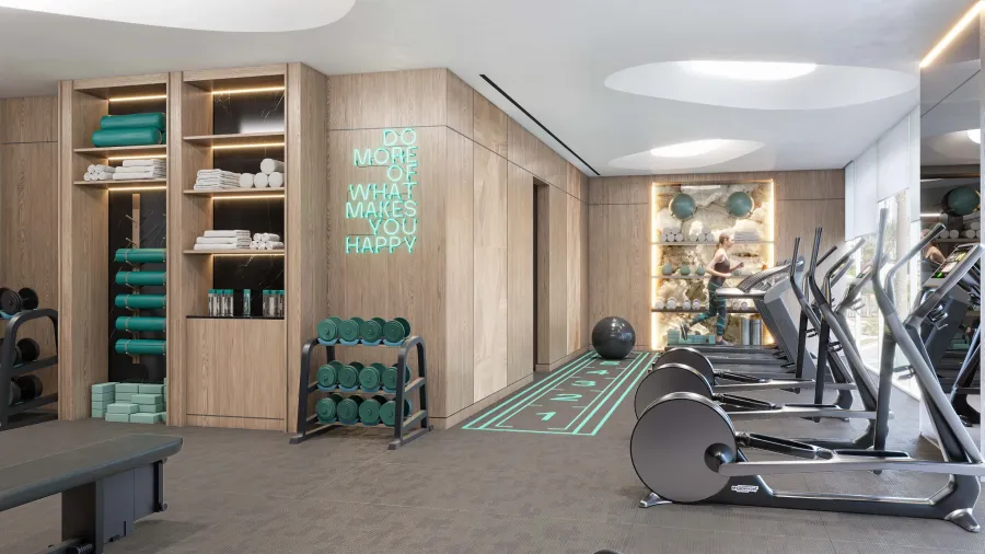 Gym at Flora Bay Residences.