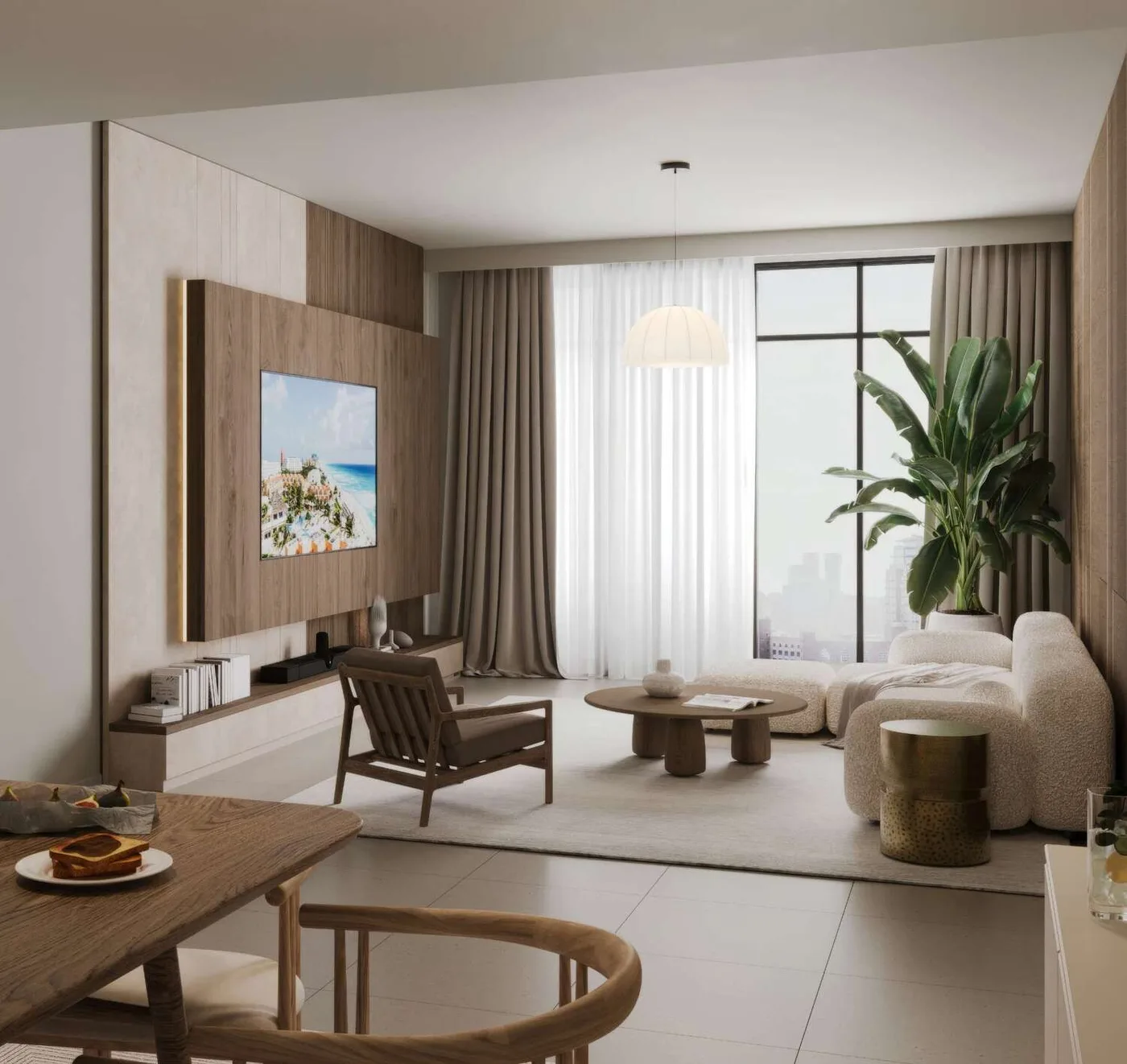 Interior render at Beachfront Gates.