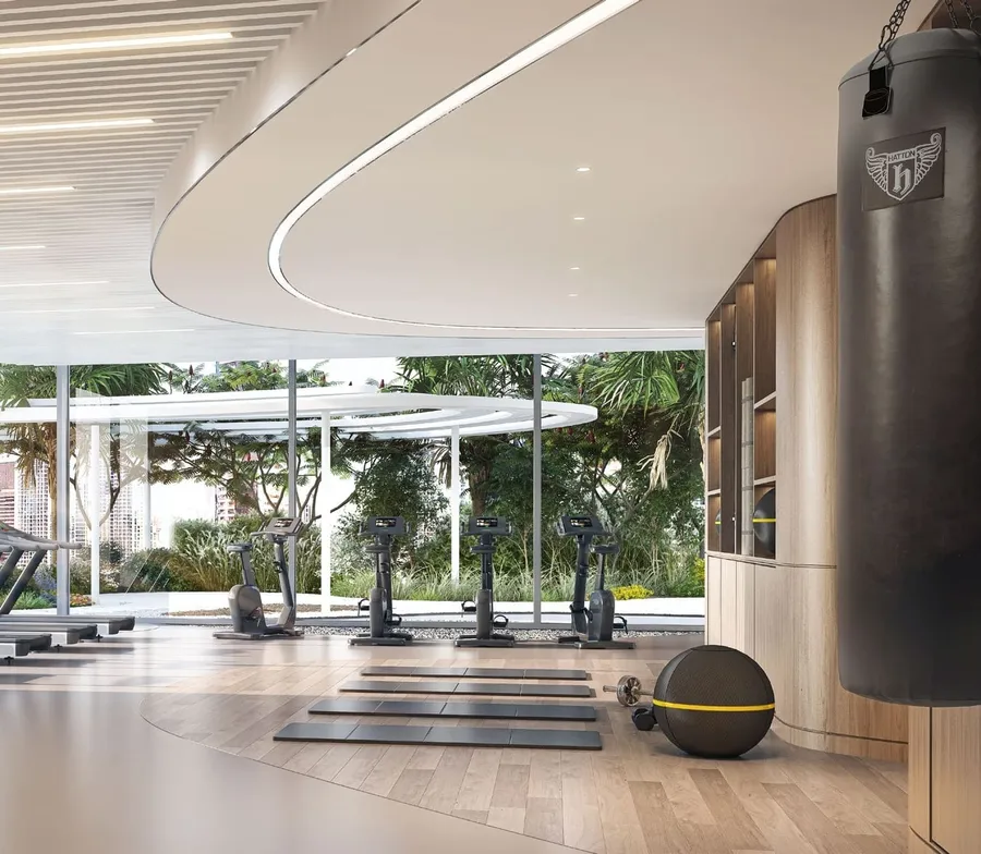 State-Of-The-Art Gym at DG1 Living.