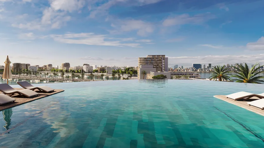 Infinity Pool at Nautica Towers.