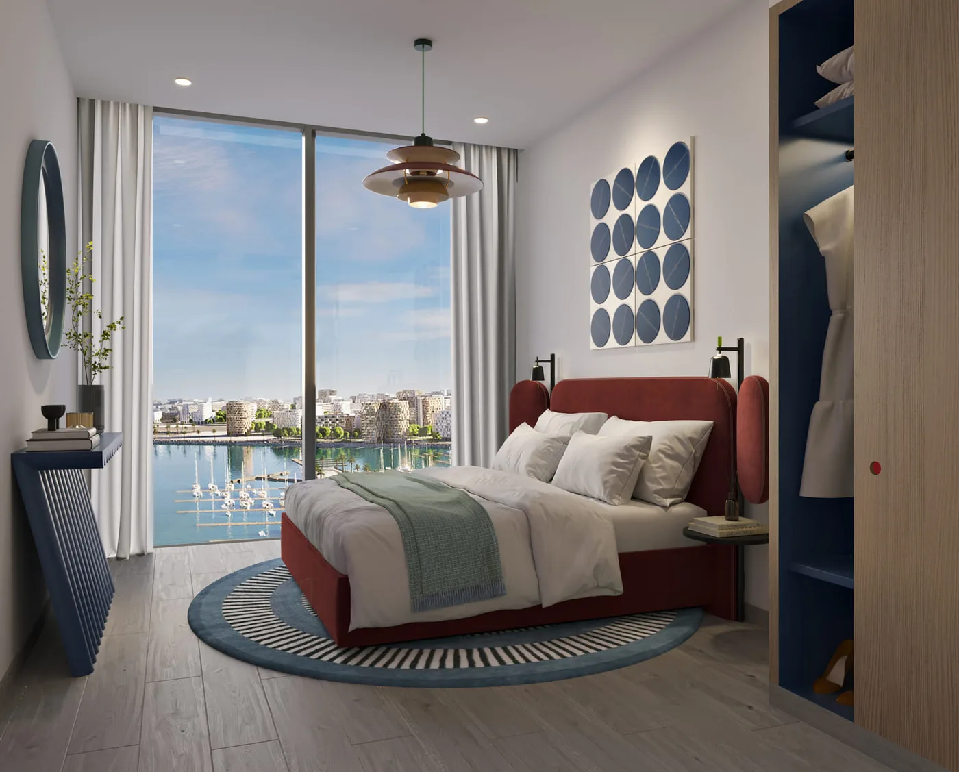 Interior render at Nautica Towers.