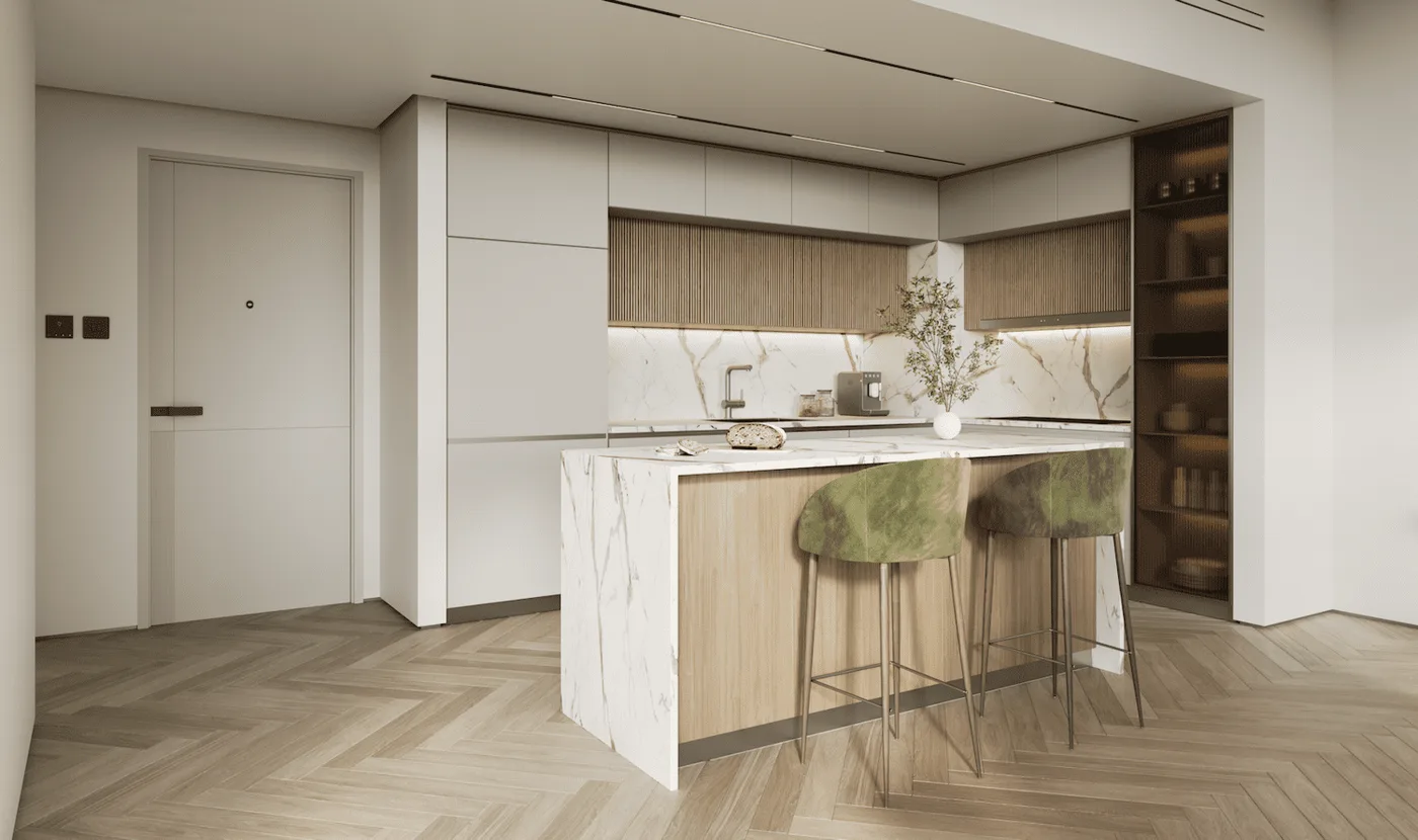 Interior render at City Walk Northline.