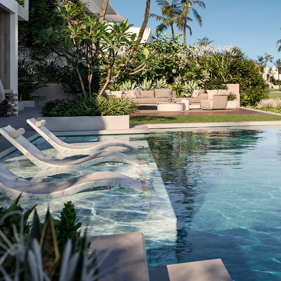 Swimming Pool at Bay Villas.