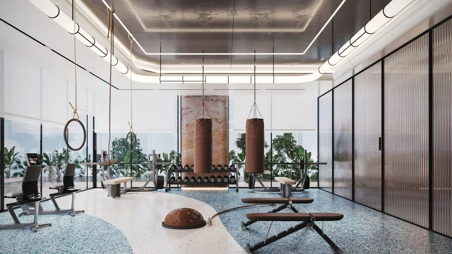 Gym at Wellington Ocean Walk.
