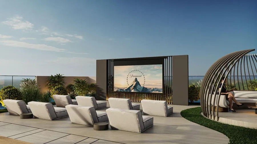 Open Air Cinema at Wellington Ocean Walk.