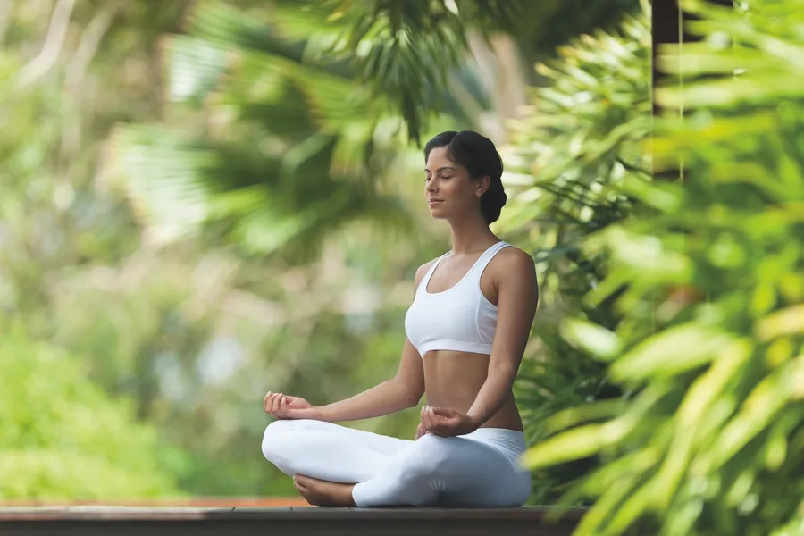 Yoga Area at Waves Opulence.