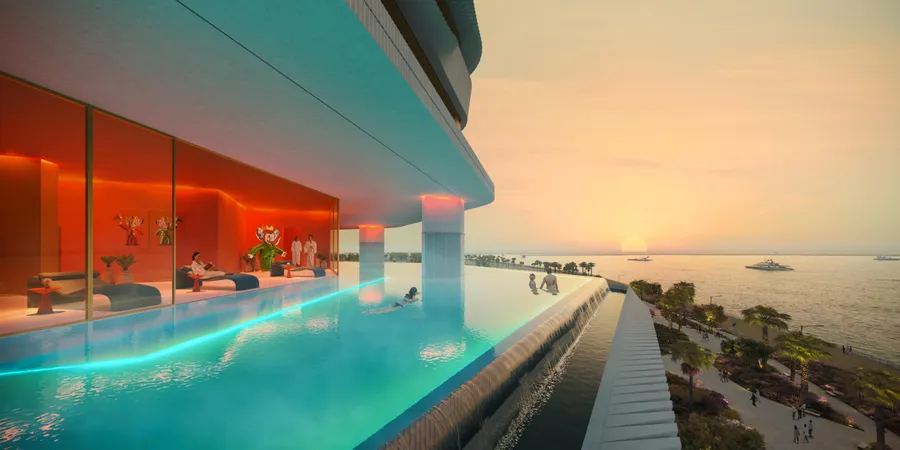2 Swimming Pools at Coral Reef.