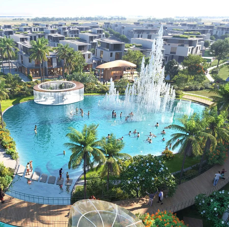 The Grand Water Fountain at Sun City.